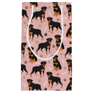 Sac cadeau de chiens et de pattes Rottweiler