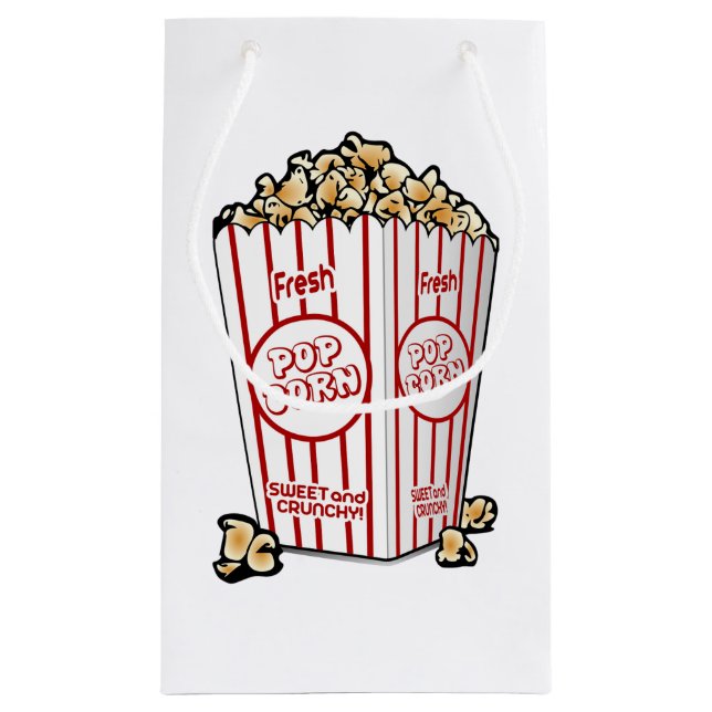 Sac cadeau de collation Popcorn (Dos)