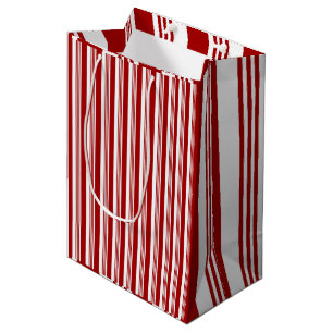Sac cadeau de design Red White Peppermint Stripes