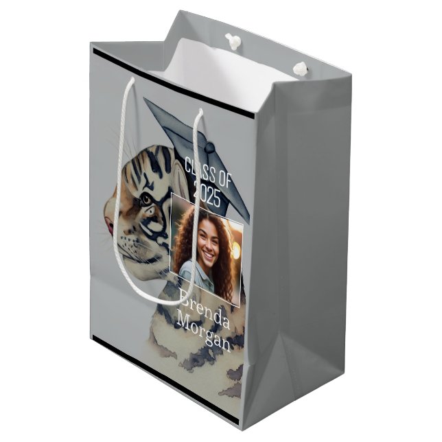 Sac cadeau de diplôme unique (Devant Angle)