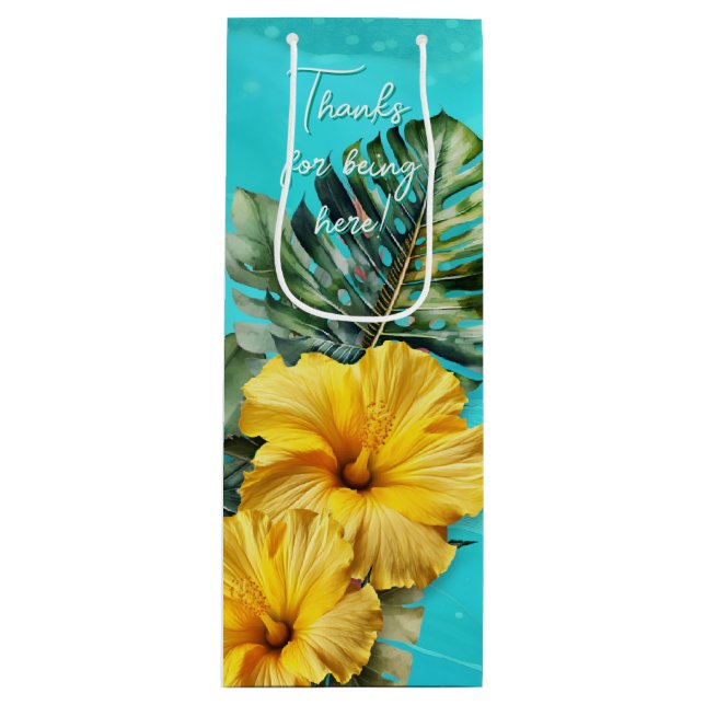 Sac cadeau de fête de mariage Blue Waves (Devant)