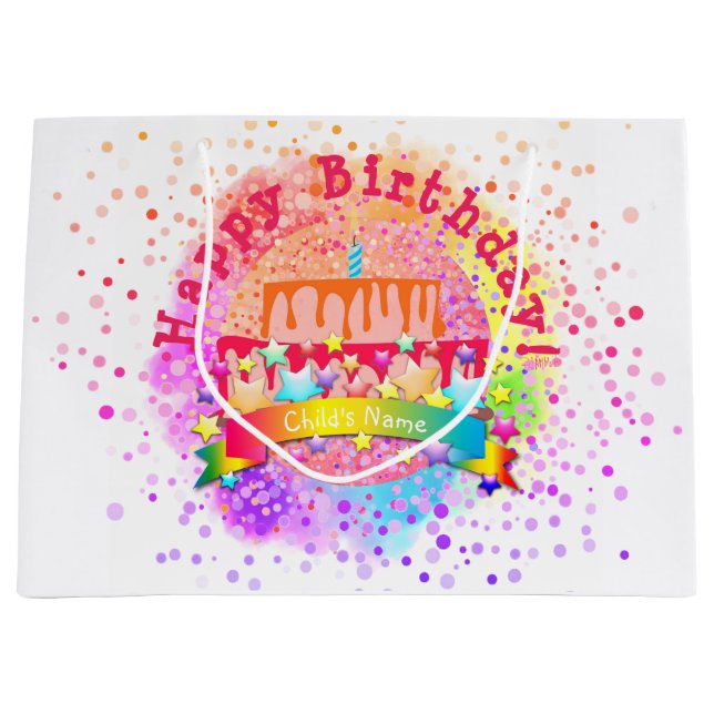 Sac cadeau de gâteau d'anniversaire - HAMbWG (Devant)