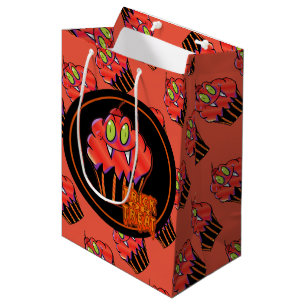 Sac cadeau de la belle Halloween Vampire Orange Cu