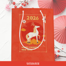 Sac cadeau de l'année lunaire chinoise 2026