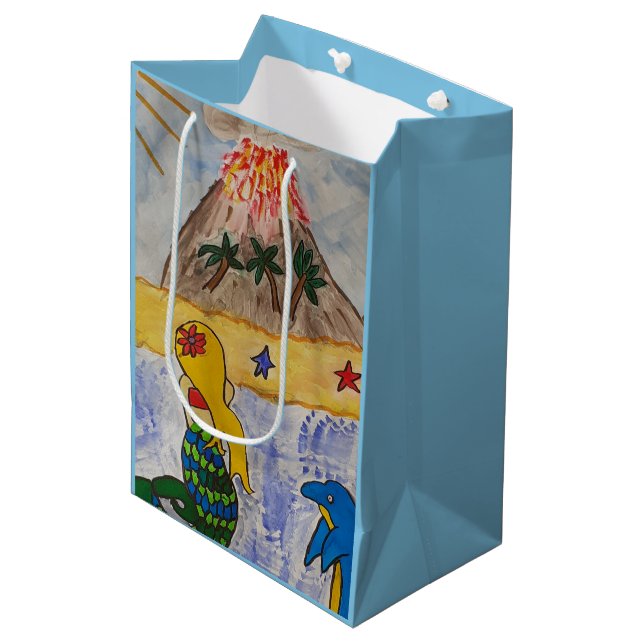 Sac cadeau de l'île Mermaid (Devant Angle)