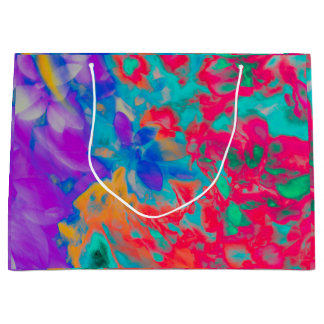 Sac cadeau de mouvements de fleurs
