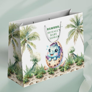 Sac Cadeau de Naissance Bébé Dino Mignon Douche à