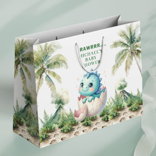Sac Cadeau de Naissance Thème Bébé Dino à Venir Bi