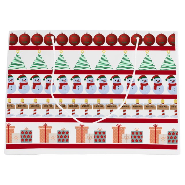 Sac cadeau de Noël (Devant)