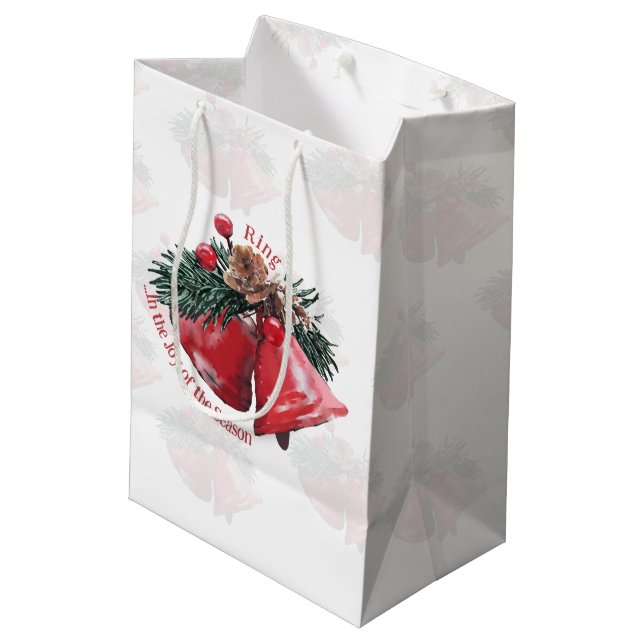 Sac cadeau de Noël - Anneau dans la joie de la sai (Dos Angle)
