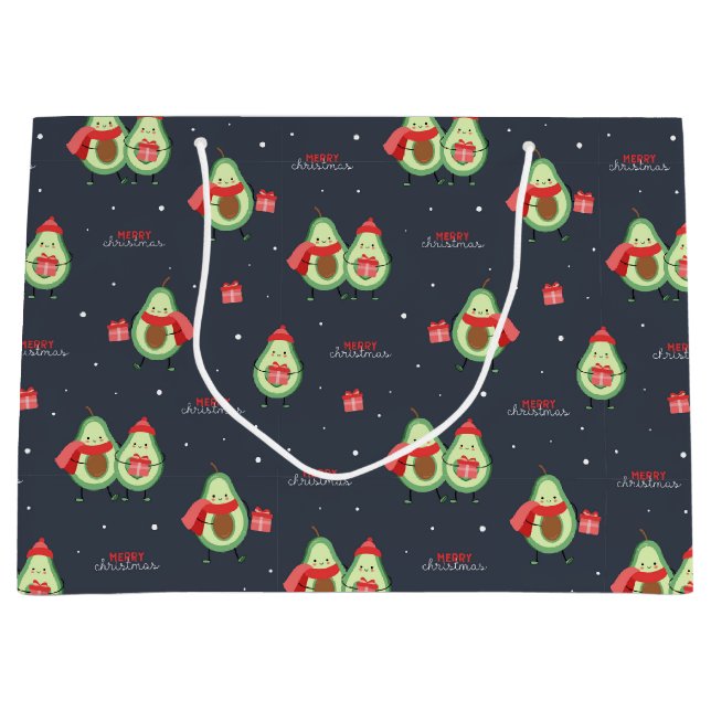Sac cadeau de Noël Avocados (Devant)