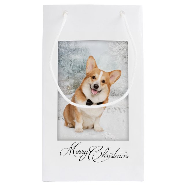 Sac cadeau de Noël Corgi (Dos)