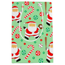 Sac cadeau de Noël de base-ball moyen