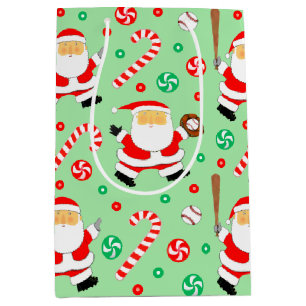 Sac cadeau de Noël de base-ball moyen