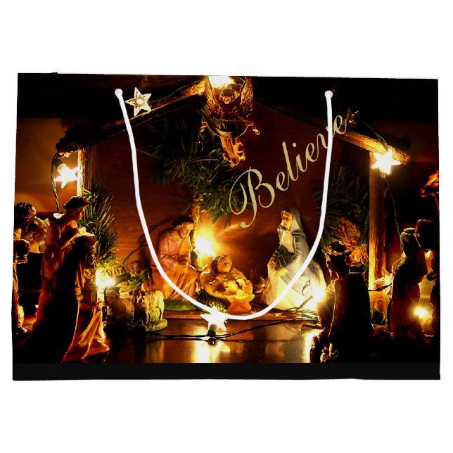 Sac cadeau de Noël de la crèche (Dos)