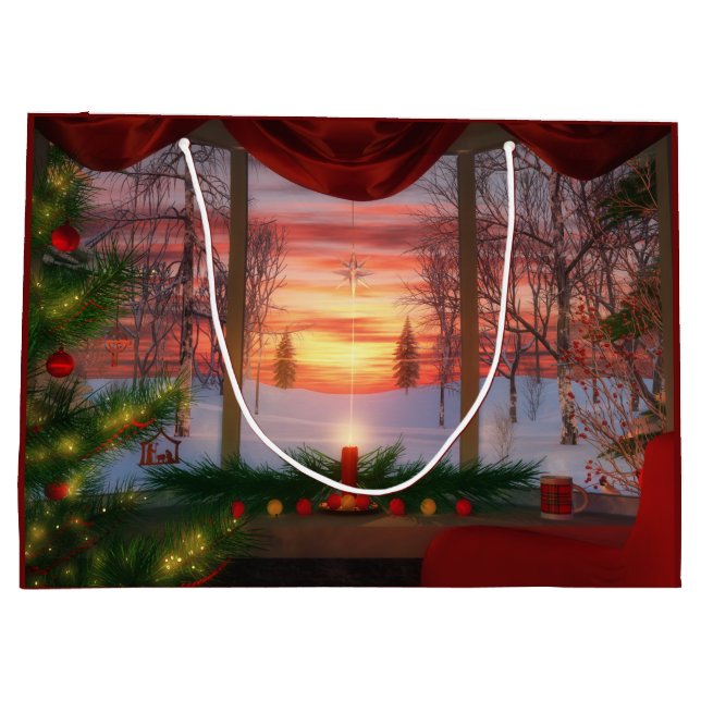 Sac cadeau de Noël du paradis (Dos)