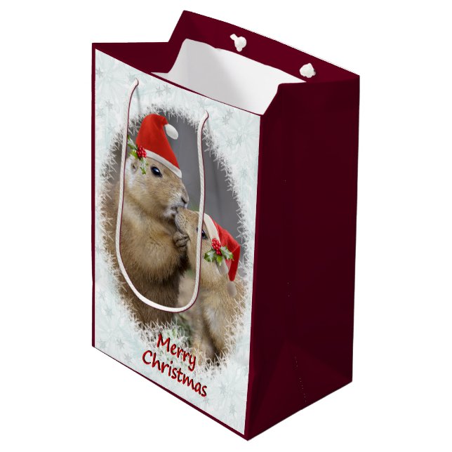 Sac cadeau de Noël Kiss Medium (Devant Angle)
