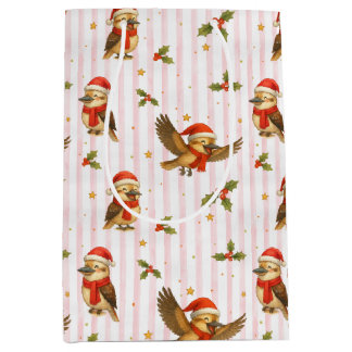 Sac cadeau de Noël Kookaburra Watercolor