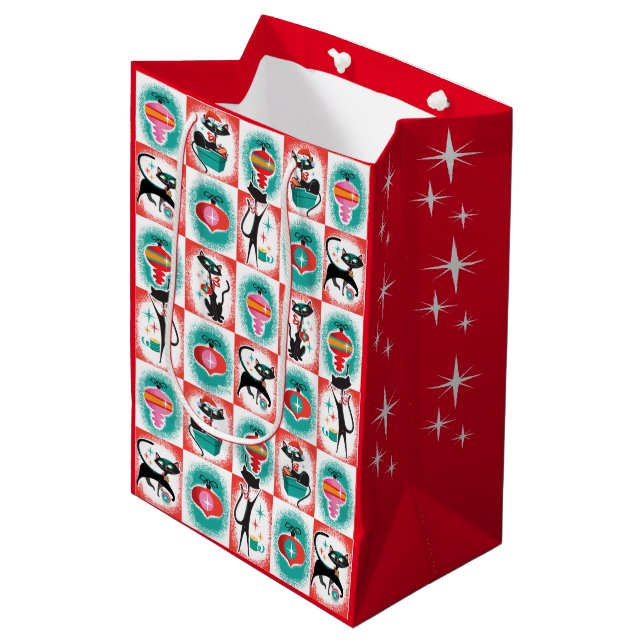 Sac cadeau de Noël pour chats MCM (Devant Angle)