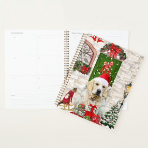 Sac cadeau de Noël pour chien d'or Retriever