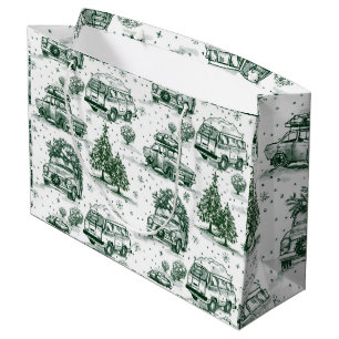 Sac cadeau de Noël pour voyage de vacances   vert