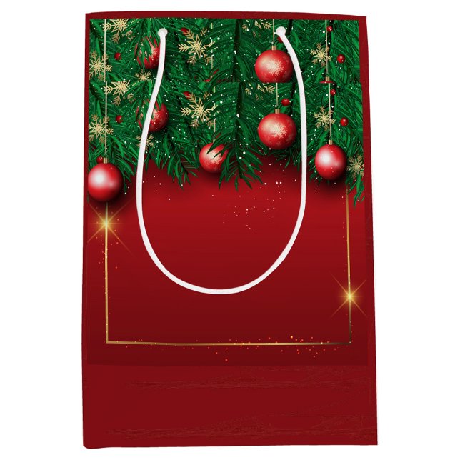 Sac cadeau de Noël rouge (Red Green Decorated Gift Bag!)