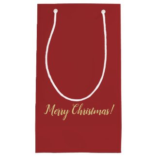 Sac Cadeau de Noël Rouge Foncé