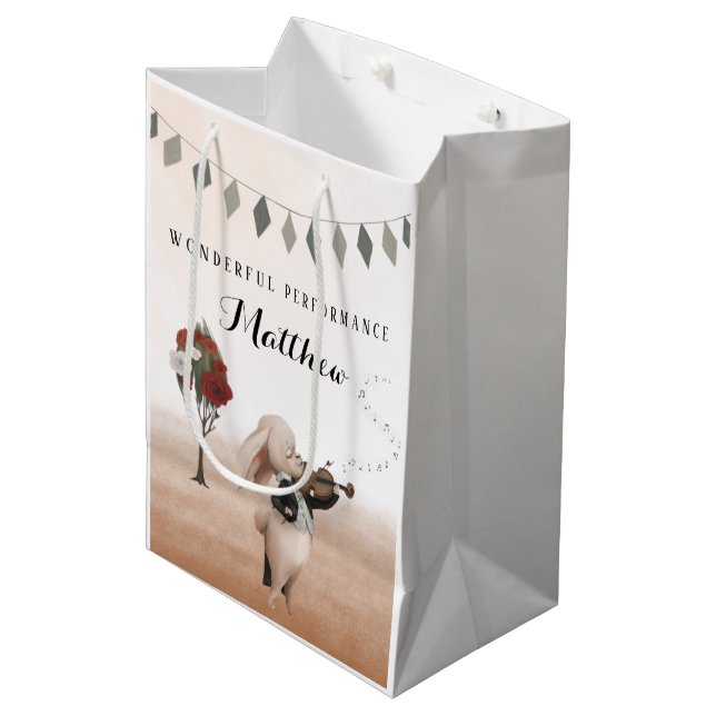 Sac cadeau de performance de violon merveilleux (Devant Angle)