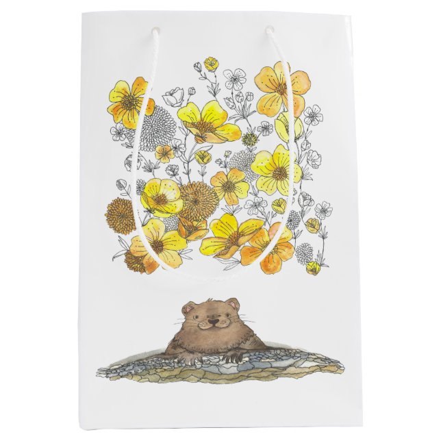 Sac cadeau de printemps de la journée de la marmot (Devant)