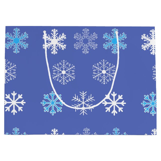 Sac cadeau de soirée Snowflake (Devant)