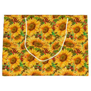 Sac cadeau de tournesols été joyeux