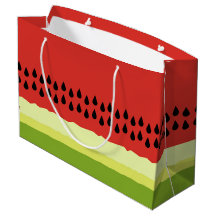 Sac cadeau de tranche de melon rouge