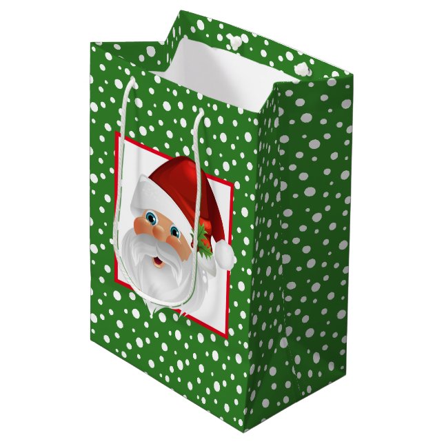 Sac cadeau de vacances-Père Noël (Devant Angle)