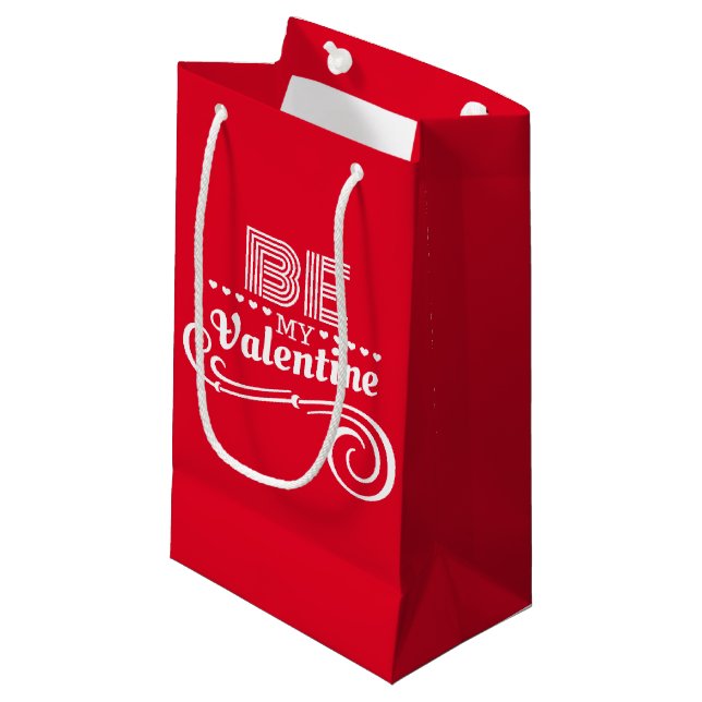 Sac cadeau de Valentine (Devant Angle)