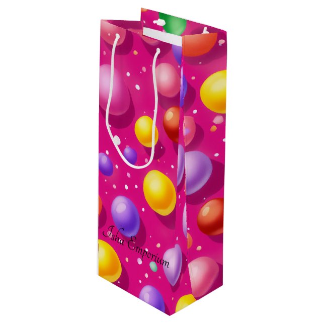 Sac cadeau de vin Bubbly (Devant Angle)