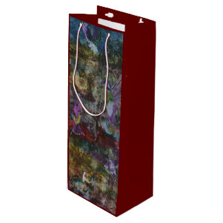 Sac cadeau de vin de colibris en vol