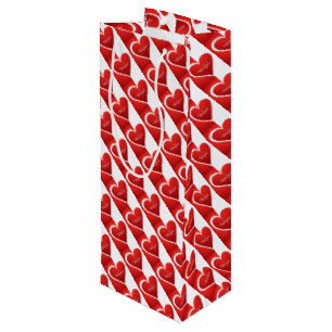 Sac cadeau de vin de la journée Valentines