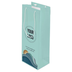 Sac cadeau de vin papier personnalisé Logo d'entre
