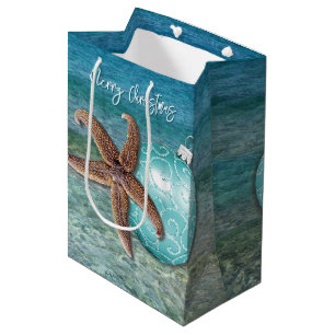 Sac cadeau de voeux de Noël tropical