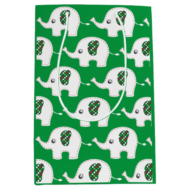 Sac cadeau d'éléphant blanc (Devant)