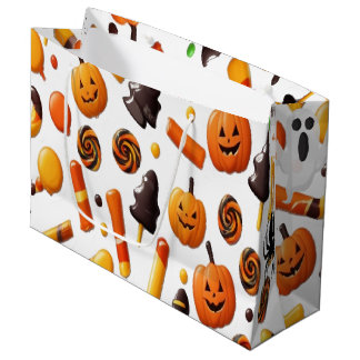 Sac cadeau déplaisant Halloween avec fantômes