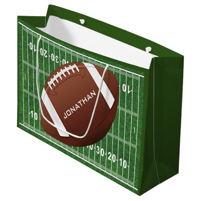 Sac cadeau Design Football (Devant Angle)