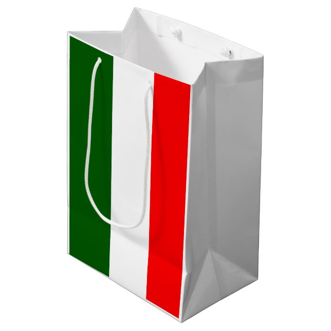 Sac cadeau design pour drapeaux italiens (Devant Angle)