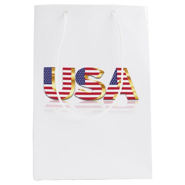Sac cadeau drapeau américain USA Patriotic (Devant)