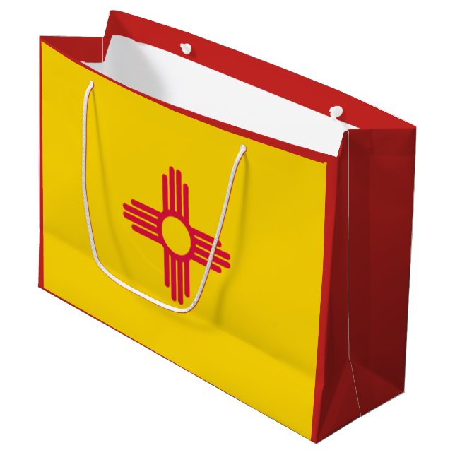 Sac cadeau du drapeau du Nouveau-Mexique (Devant Angle)