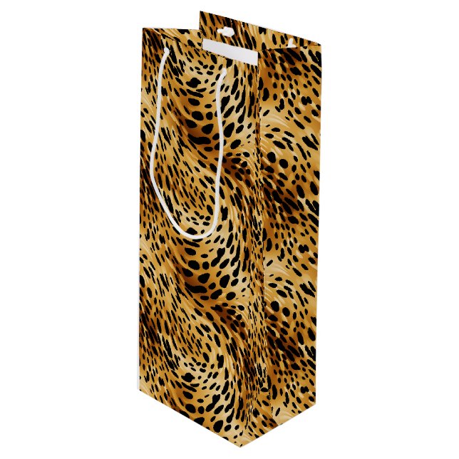 Sac cadeau Empreinte de léopard (Devant Angle)