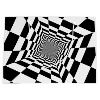 Sac cadeau en PAPIER NOIR ET BLANC