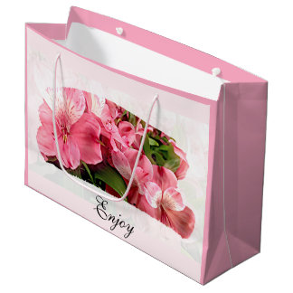 Sac cadeau Fleur Rose Joliment