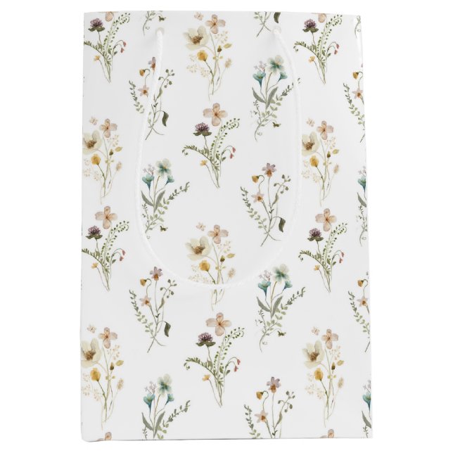 Sac cadeau fleur sauvage (Devant)