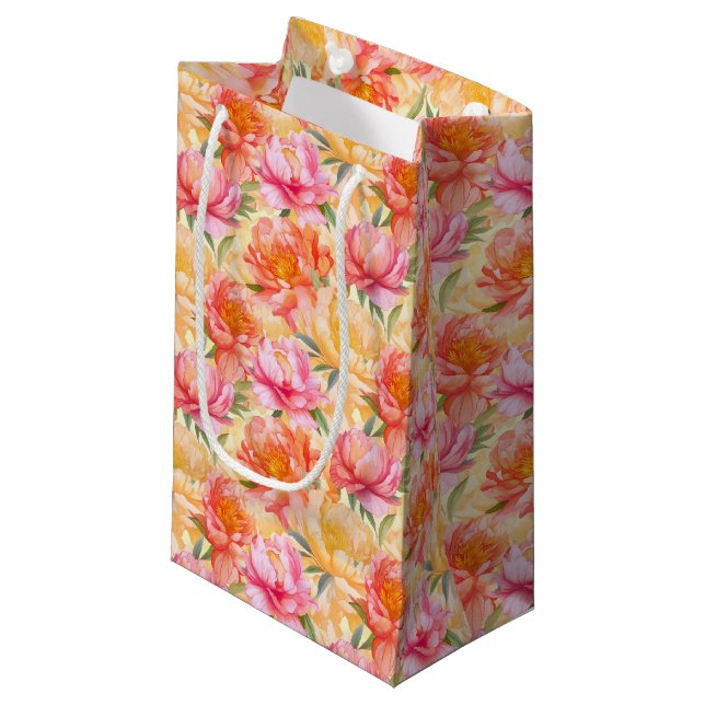 Sac cadeau floral (Devant Angle)